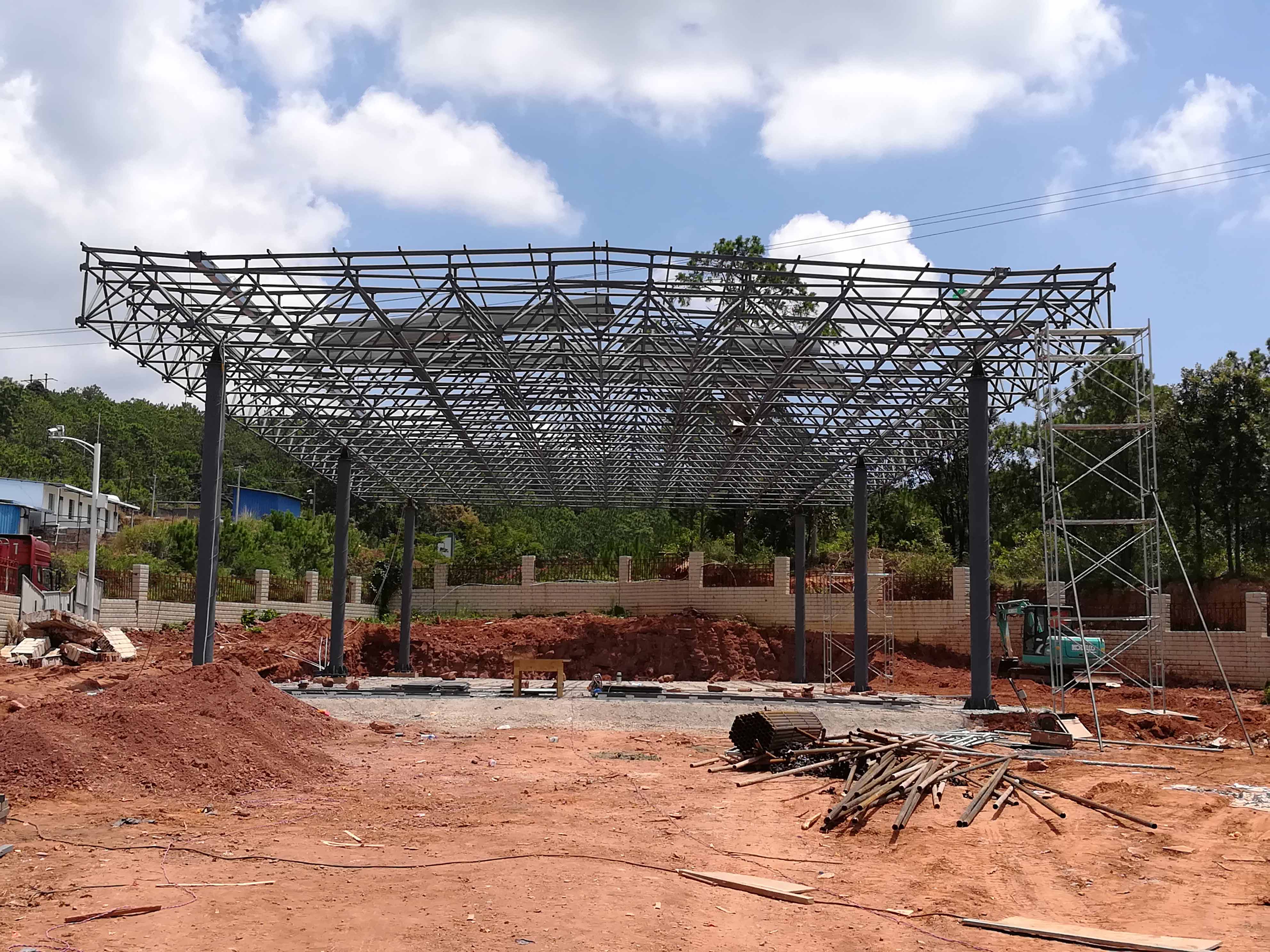 高邮加油站网架屋面