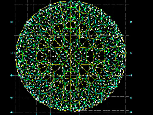 高邮明光正元广场圆形网架