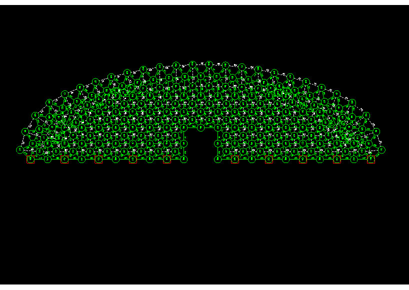 高邮锡林浩特91跨，1000米长干煤棚网架设计