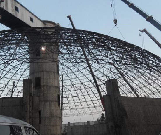 高邮网架分条或分块安装法